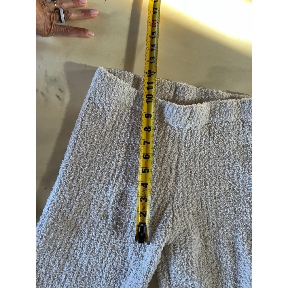 Saltwater LUXE Pearl Fuzzy Popcorn Knit Pants Boho Lounge Cozy Pajama M - Picture 7 of 8